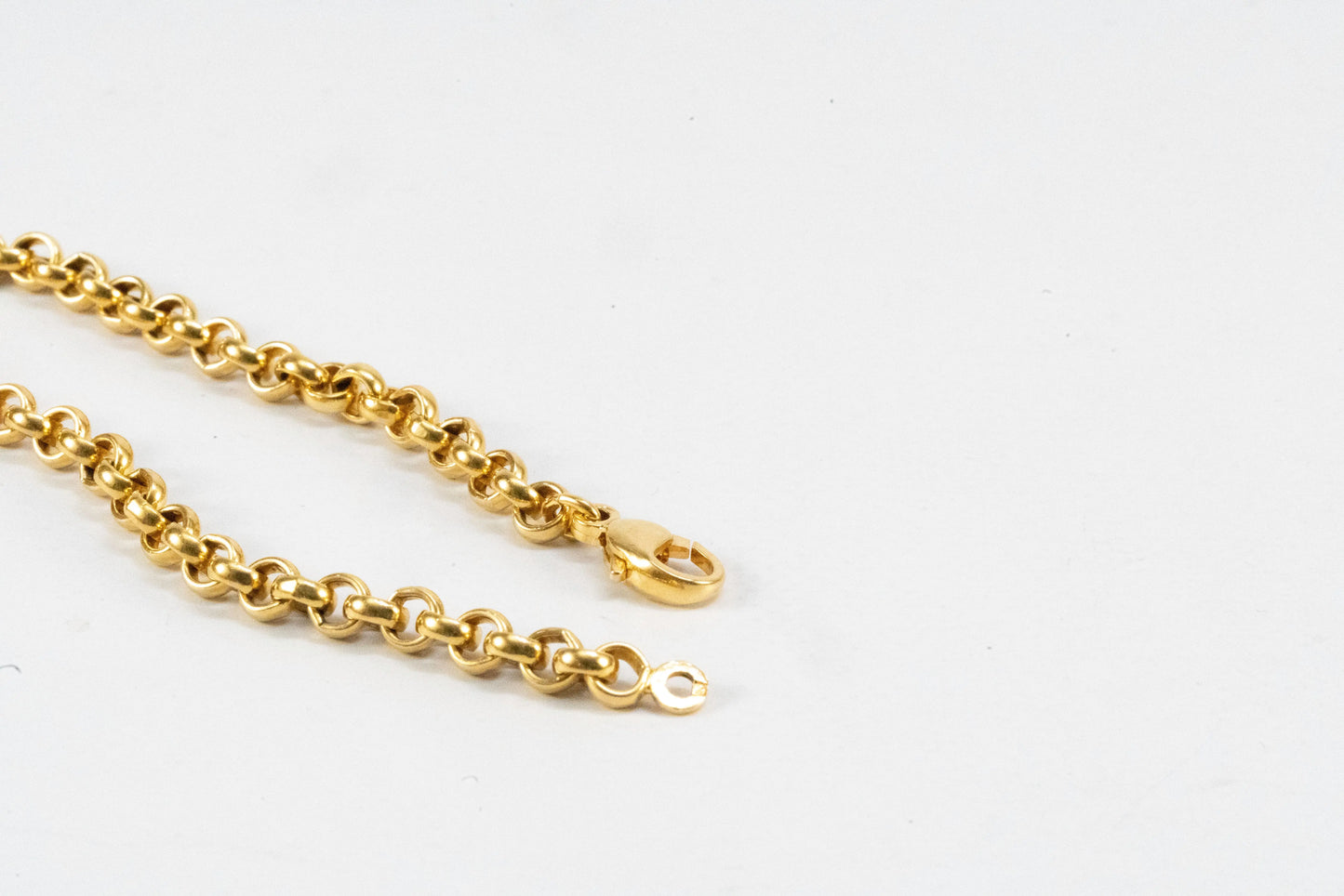 Bracelet en plaqué Or maille jaseron Ma boutique