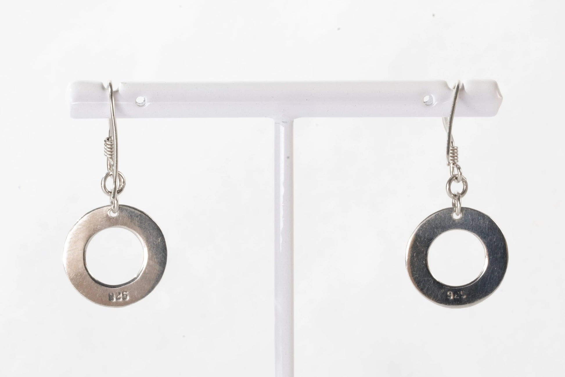 Boucles d'oreilles dormeuses en Argent avec petit anneau Ma boutique