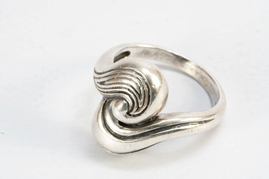 Bague en Argent avec motif vagues Ma boutique