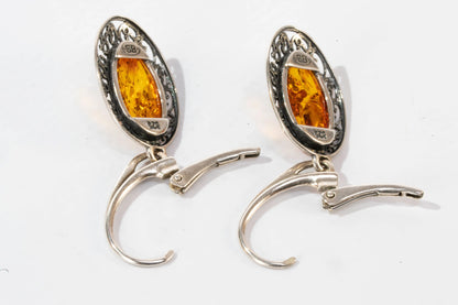 Boucles d'oreilles en Argent avec détail filigrane autour Ma boutique