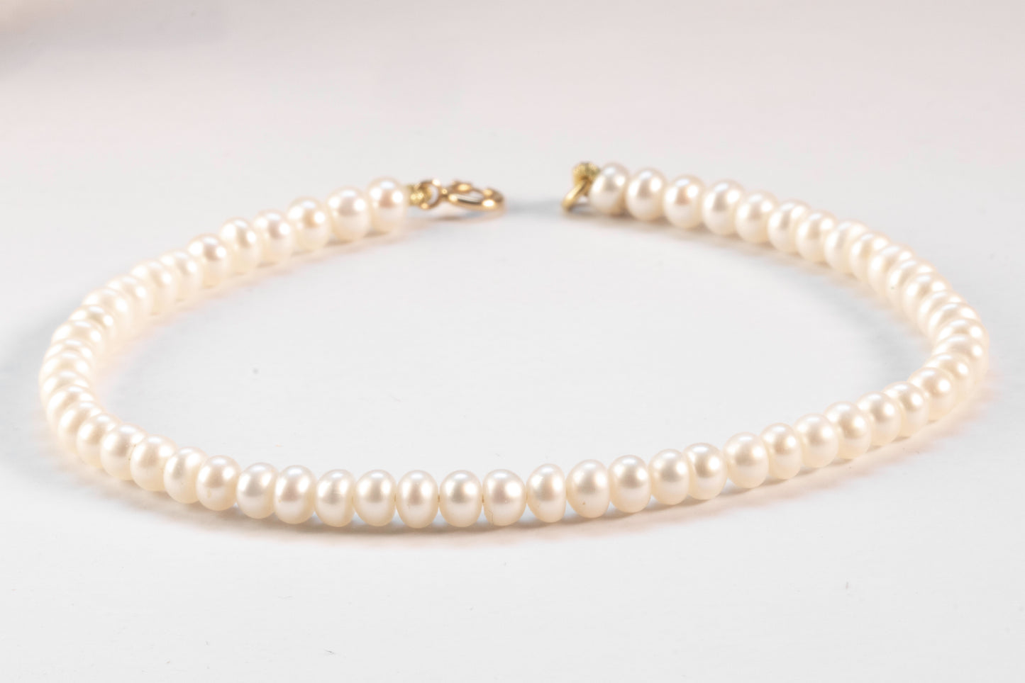 Bracelet Perles de Culture Rondes et Or Jaune