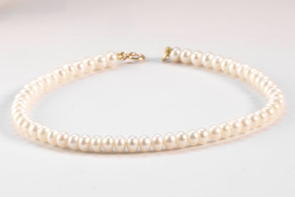 Bracelet Perles de Culture Rondes et Or Jaune