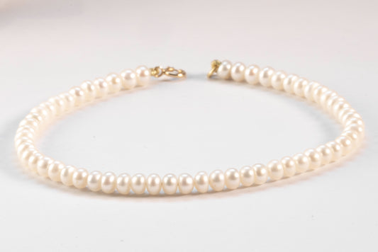 Bracelet Perles de Culture Rondes et Or Jaune