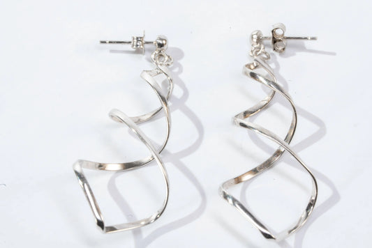 Boucles d'oreilles en Argent torsadées Ma boutique