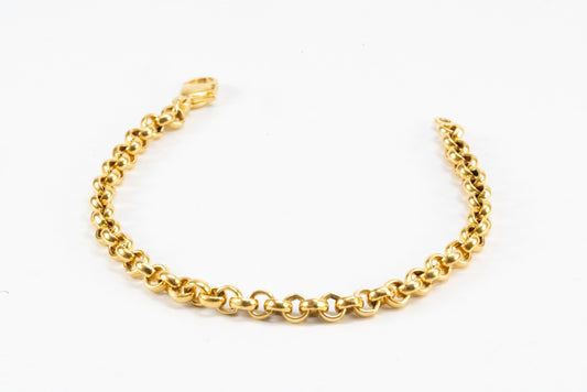Bracelet en plaqué Or maille jaseron Ma boutique