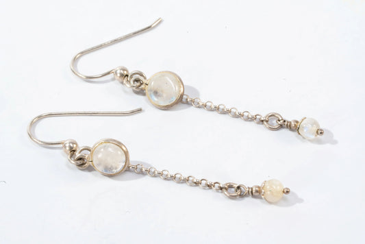 Boucles d'oreilles en Argent avec 2 pendentifs opale Ma boutique