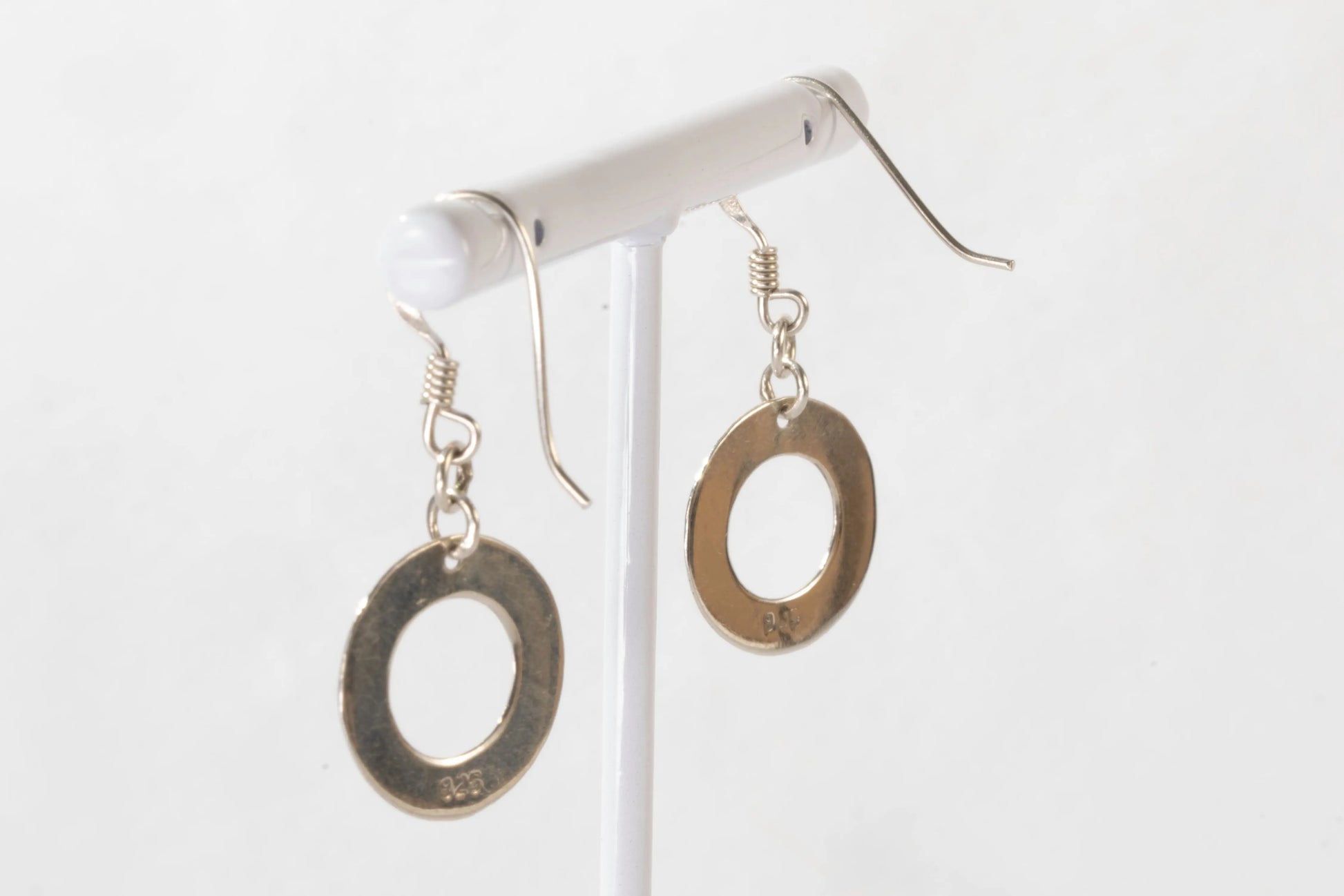 Boucles d'oreilles dormeuses en Argent avec petit anneau Ma boutique