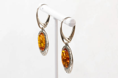 Boucles d'oreilles en Argent avec détail filigrane autour Ma boutique