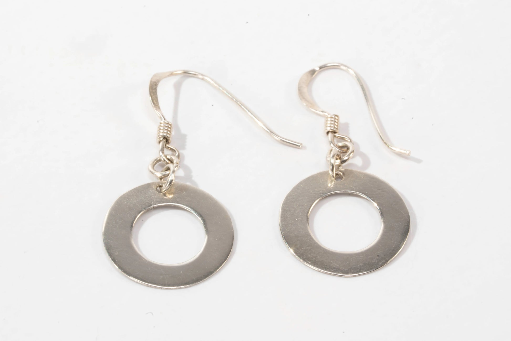 Boucles d'oreilles dormeuses en Argent avec petit anneau Ma boutique