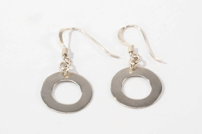 Boucles d'oreilles dormeuses en Argent avec petit anneau Ma boutique