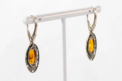 Boucles d'oreilles en Argent avec détail filigrane autour Ma boutique