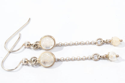 Boucles d'oreilles en Argent avec 2 pendentifs opale Ma boutique