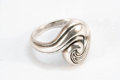 Bague en Argent avec motif vagues Ma boutique