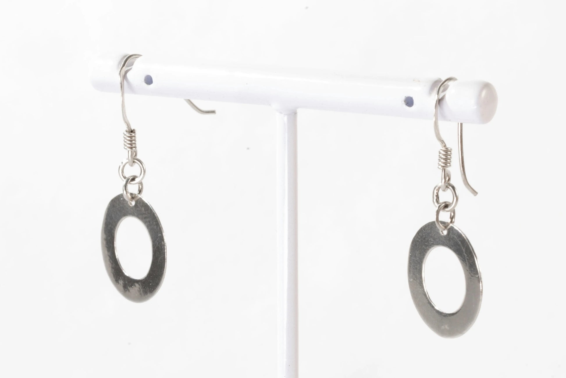 Boucles d'oreilles dormeuses en Argent avec petit anneau Ma boutique