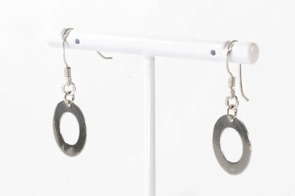 Boucles d'oreilles dormeuses en Argent avec petit anneau Ma boutique
