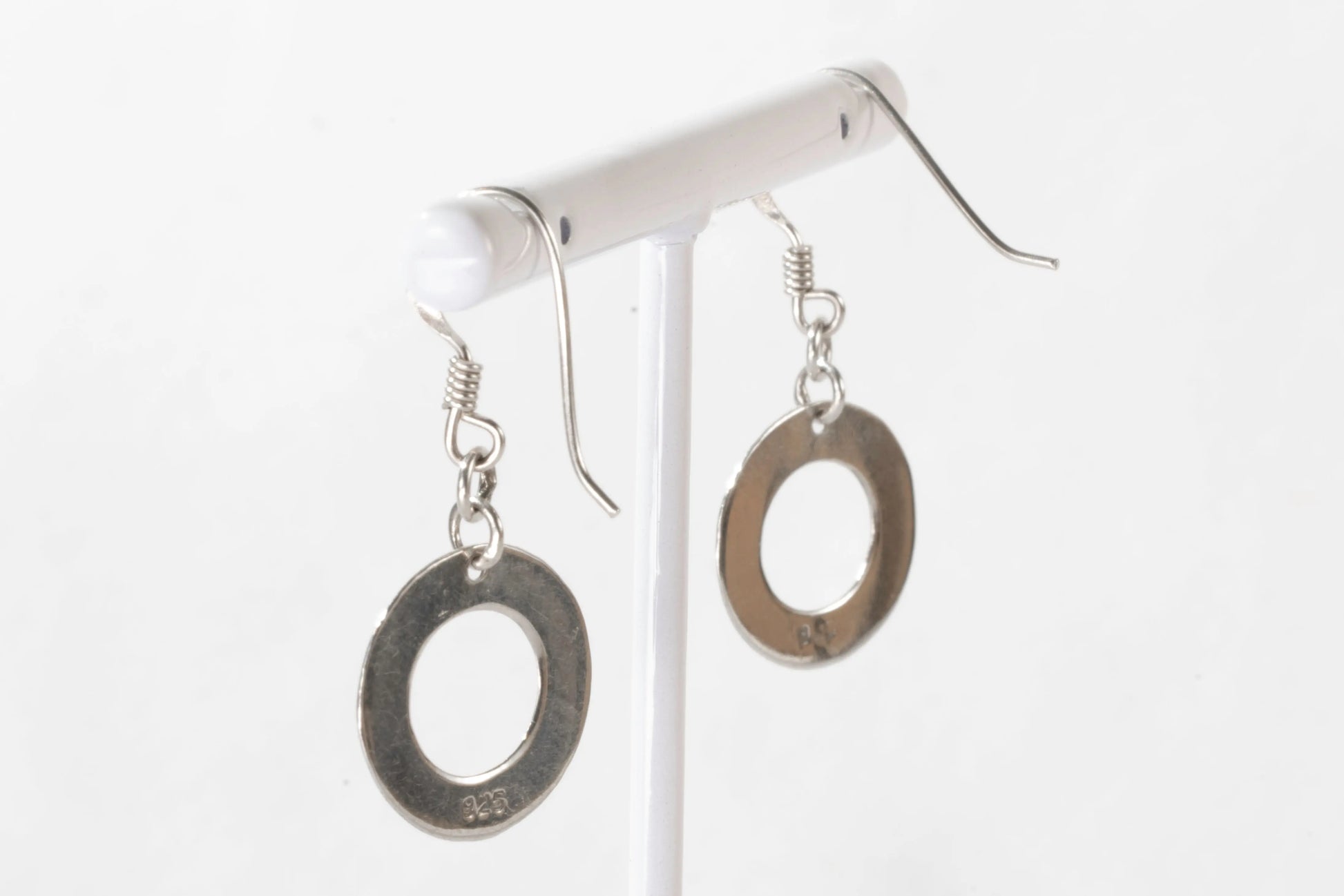 Boucles d'oreilles dormeuses en Argent avec petit anneau Ma boutique