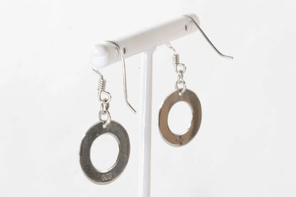 Boucles d'oreilles dormeuses en Argent avec petit anneau Ma boutique