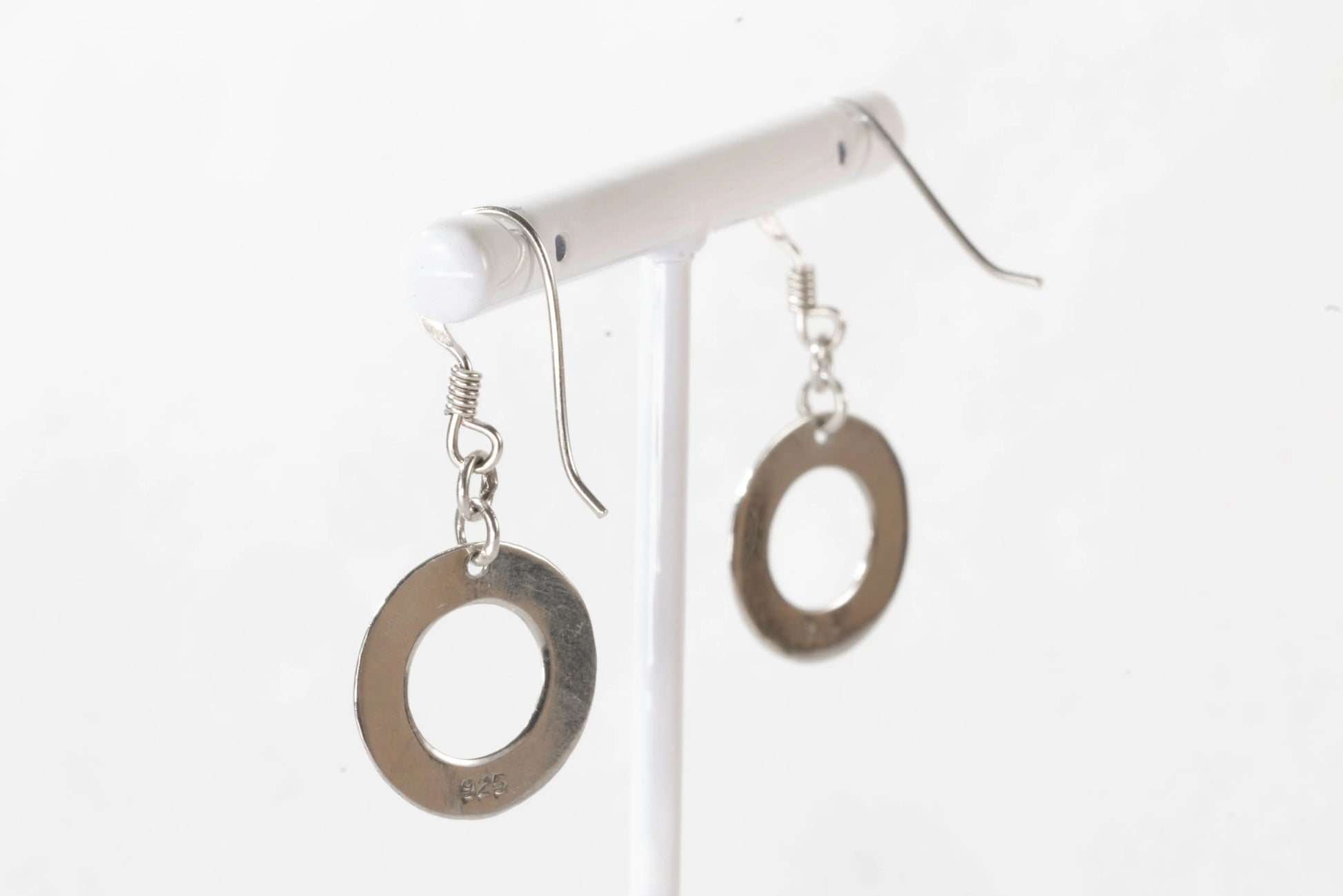 Boucles d'oreilles dormeuses en Argent avec petit anneau Ma boutique