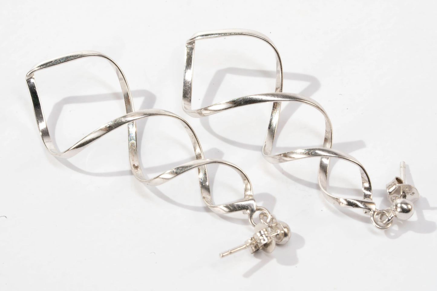 Boucles d'oreilles en Argent torsadées Ma boutique