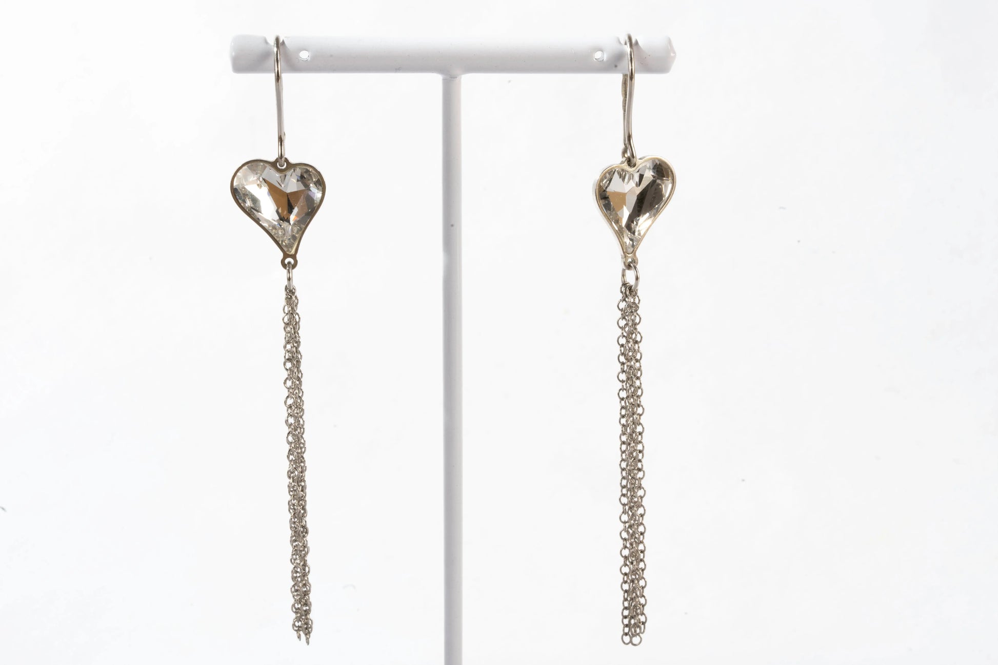 Boucles d'oreilles en Argent avec coeur et multi fils Ma boutique