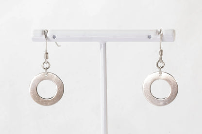 Boucles d'oreilles dormeuses en Argent avec petit anneau Ma boutique