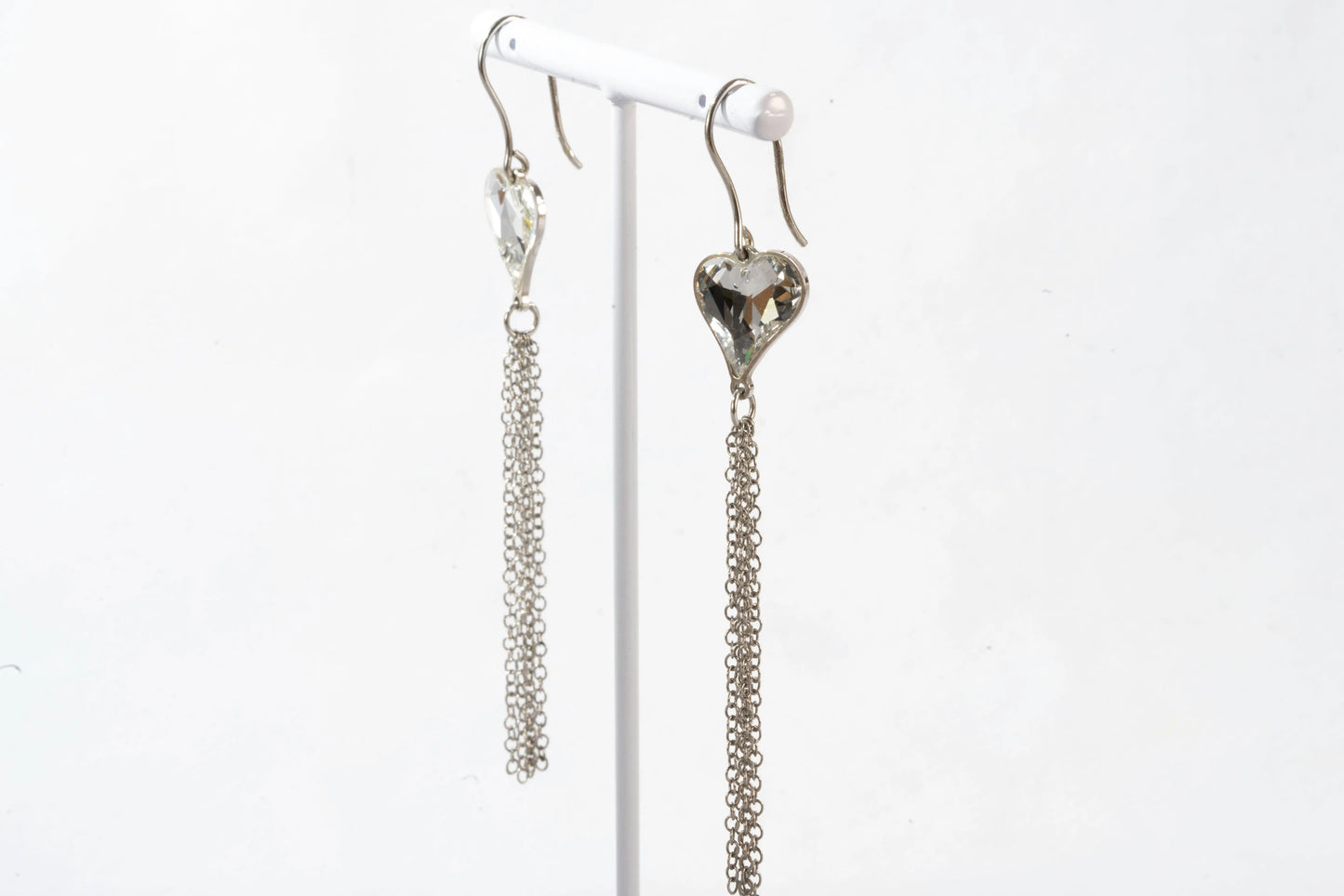 Boucles d'oreilles en Argent avec coeur et multi fils Ma boutique