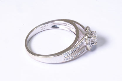 Bague Solitaire Mauboussin Chance of Love – Or Blanc et Diamants