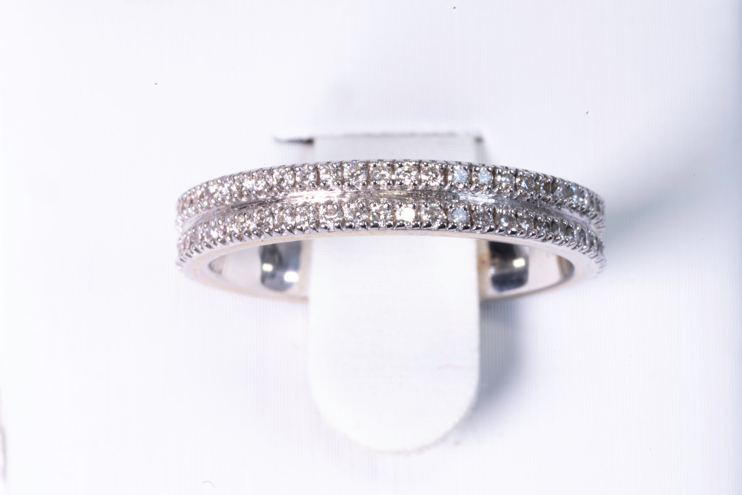 Alliance Mauboussin Double Rang Diamants – Or Blanc