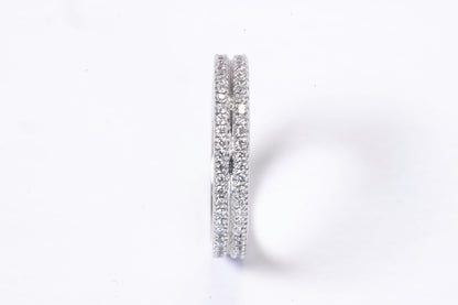 Alliance Mauboussin Double Rang Diamants – Or Blanc